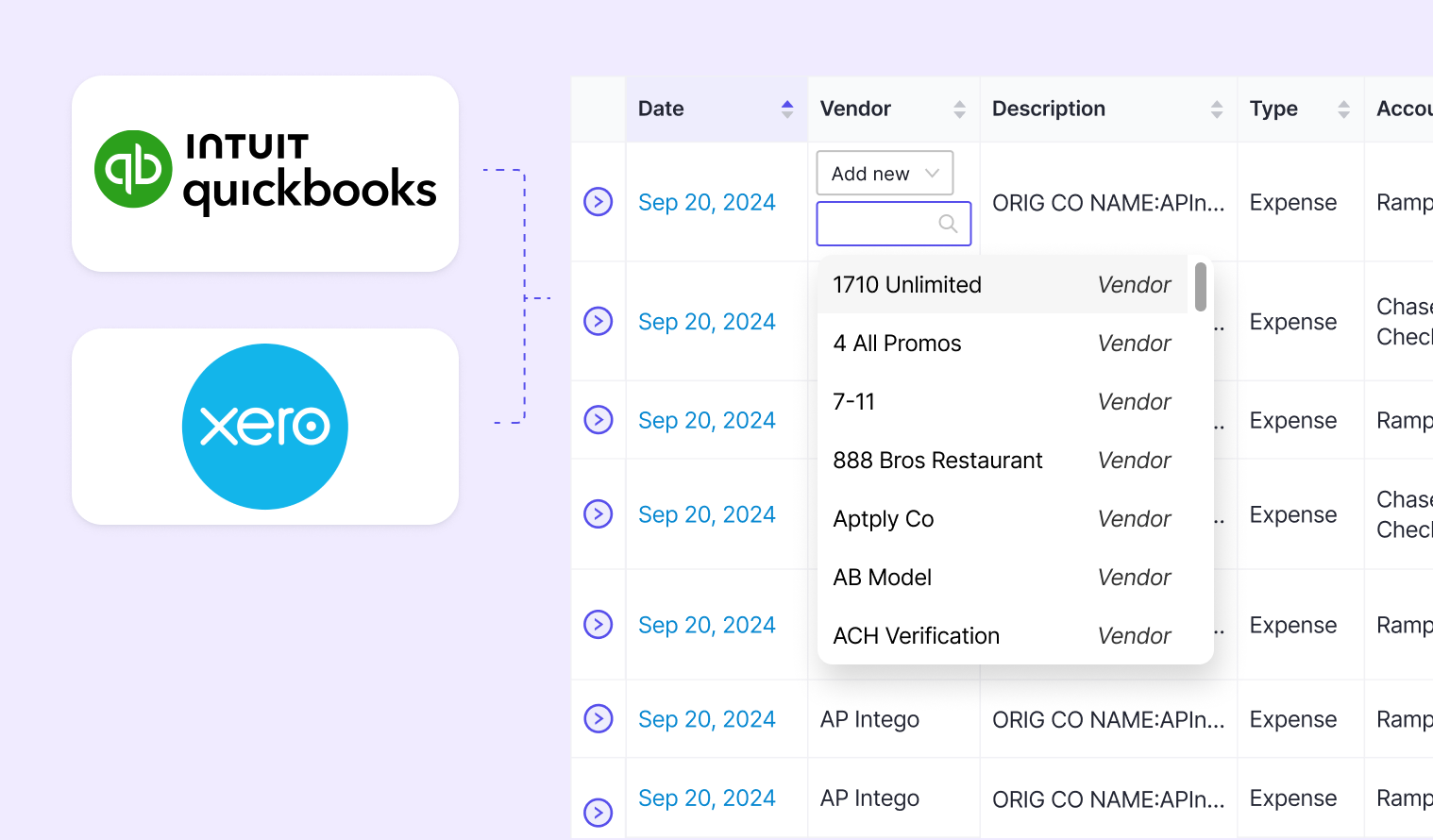 QuickBooks and Xero Integrations